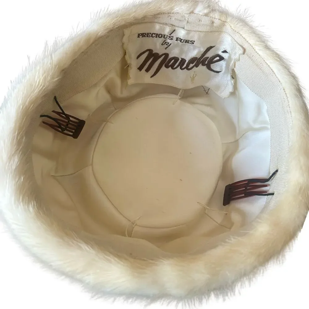 Vintage Mink Hat & Stole Set | Precious Furs by Marché | 1950s–60s